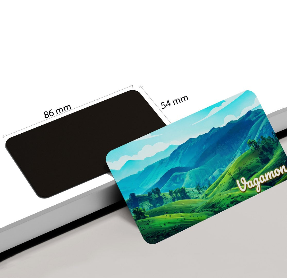 dhcrafts Multicolor Kerala Vagamon Design Rectangular Fridge Magnet Pack of 1 (8.6cm x 5.4cm)